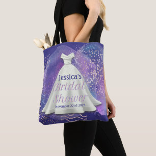 Tote Bag Fête des mariées Mariage Gown violet & Rose Gold G