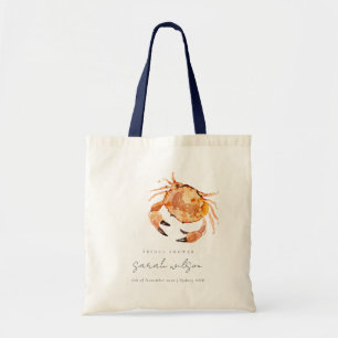 Tote Bag Fête des mariées nautique du crabe côtier de sable