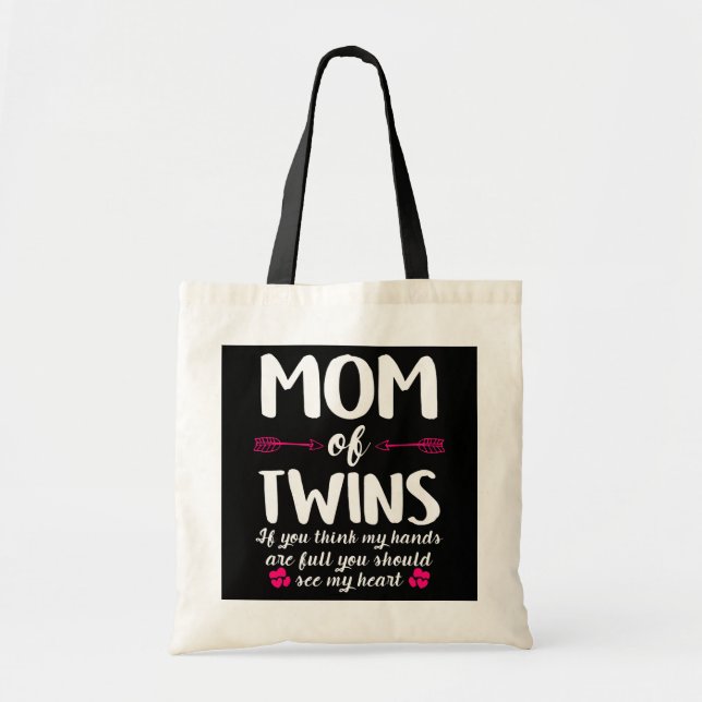Tote Bag Fête Des Mères Fier Maman De Twins Don De Maman Po (Devant)