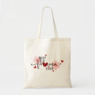 Tote Bag Fête des mères Meilleure maman jamais Vintage scri