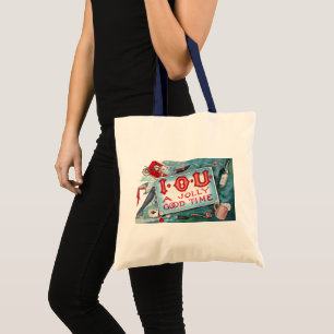 Tote Bag Fête des Vices Vintage, Jeux d'Argent Boisson Fume