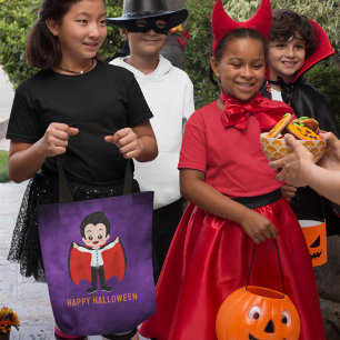 Tote Bag Fête d'Halloween pour enfants Vampire