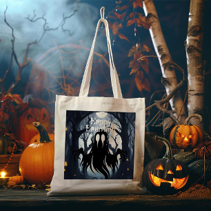 Tote Bag Fête du costume de forêt hantée Halloween Ghost