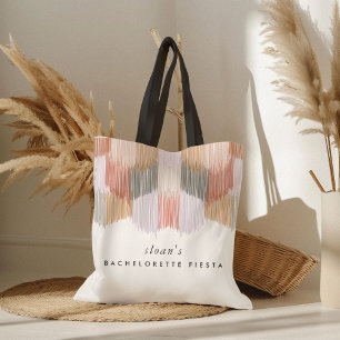 Tote Bag Fête Rose Moderne Frange Enterrement de Vie de Jeu