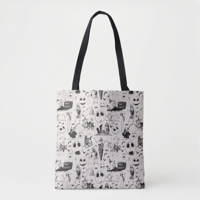 Tote Bag Fêter Éffrayant - Motif (Devant)