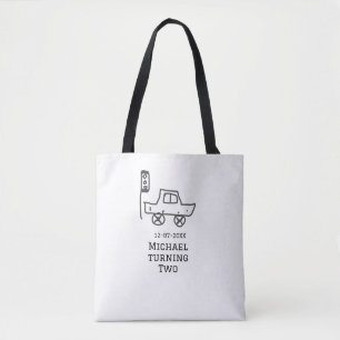 Tote Bag Feu de circulation de voiture jouet d'anniversaire