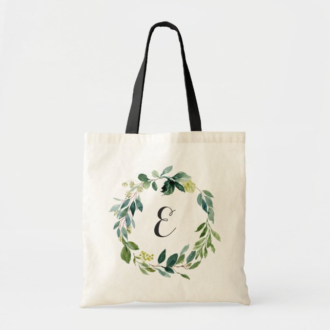 Tote Bag Feuillage de verdure personnalisé (Devant)
