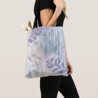 Tote Bag Feuille botanique florale abstraite moderne tendan