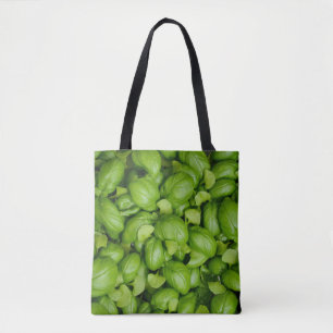 Tote Bag Feuille de basilic vert