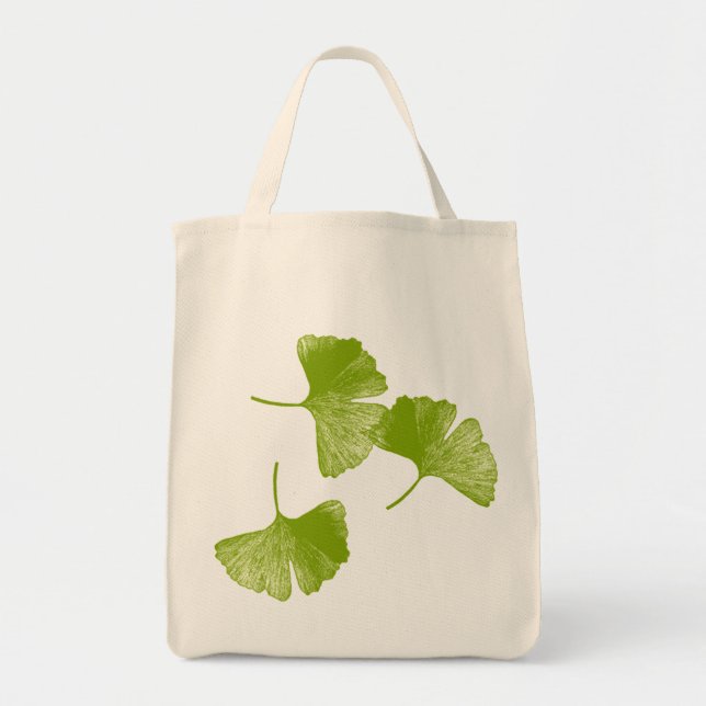 Tote Bag Feuille de Ginkgo (Devant)