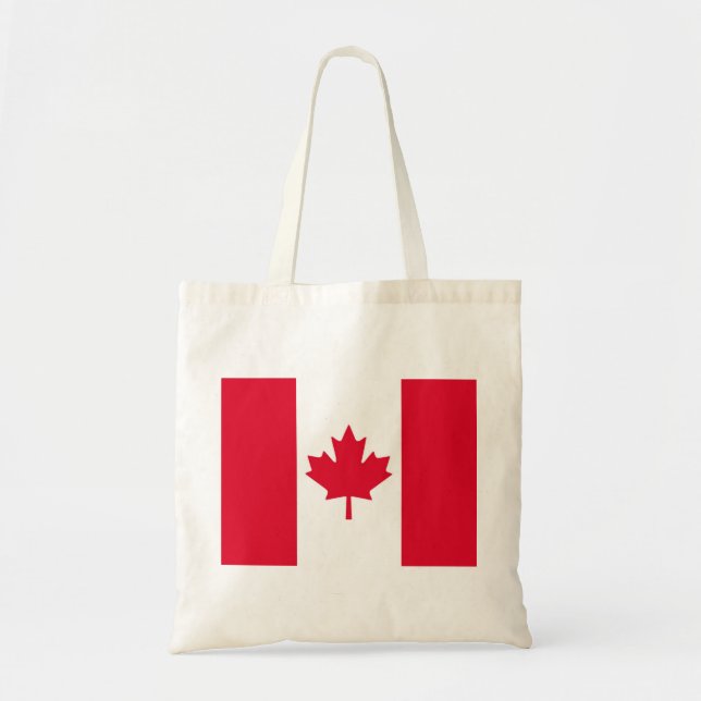 Tote Bag Feuille d'érable canadienne de drapeau Canada (Devant)