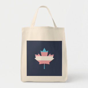 Tote Bag Feuille d'érable de la fierté transgenre