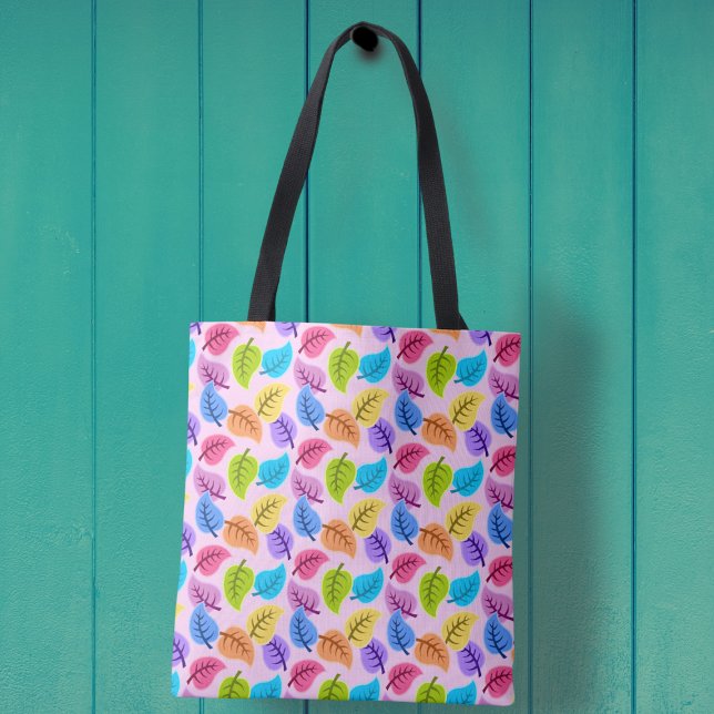 Tote Bag Feuille Pastel Colorée (Créateur téléchargé)