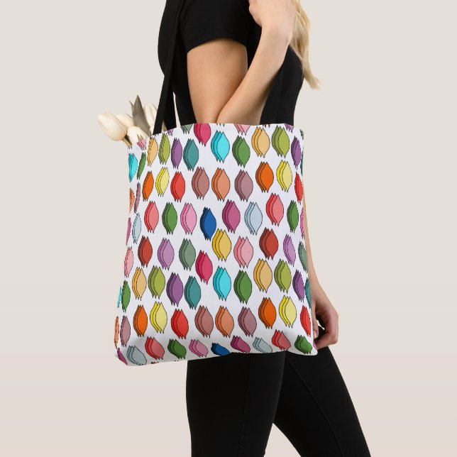 Tote Bag Feuilles colorés (De près)