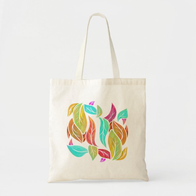 Tote Bag Feuilles d'automne motif (Devant)
