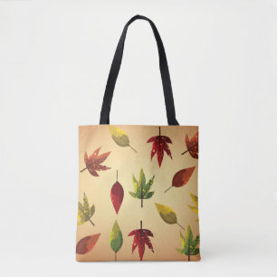 Tote Bag Feuilles d'automne picturales