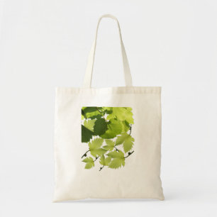 Tote Bag Feuilles de vigne verte