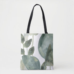 Tote Bag Feuilles d'eau - Aquarelle