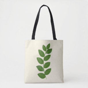 Tote Bag Feuilles verts modernes