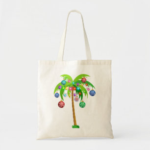 Tote Bag Feux de Noël palmier hawaii plage tropicale x