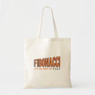 Tote Bag Fibonacci il est aussi facile que 1, 1, 2, 3