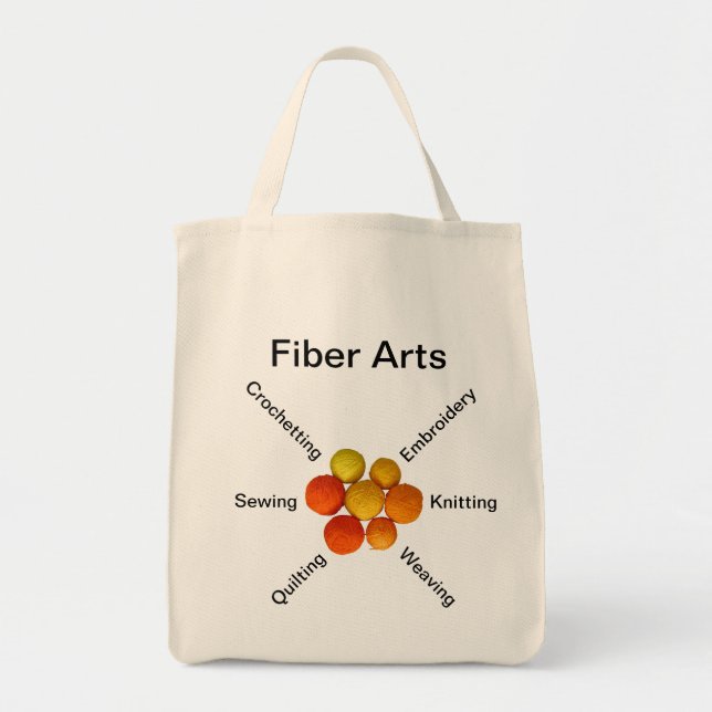 Tote Bag - Fibre Arts Yarn Balls (Front)