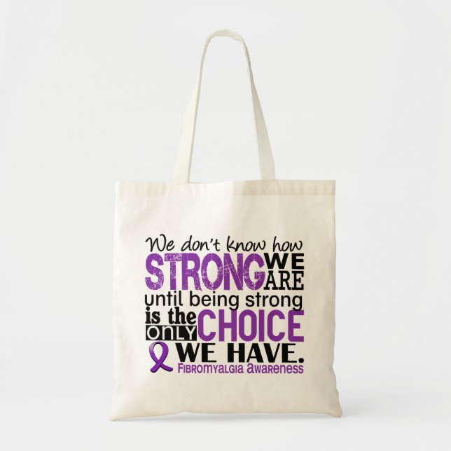 Tote Bag Fibromyalgie comme nous forts sommes (Devant)
