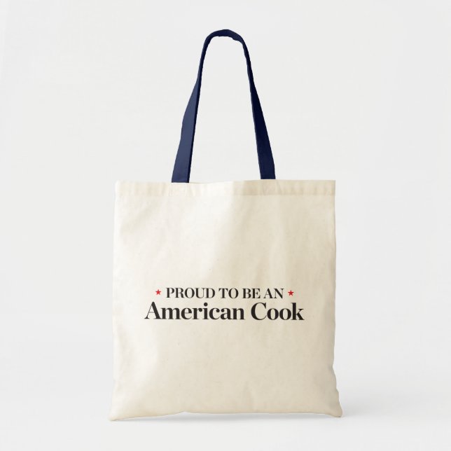 Tote Bag Fier d'être un cuisinier américain (Devant)