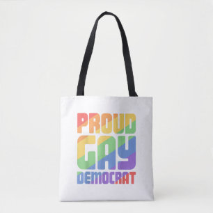 Tote Bag Fier Gay Démocrate Drôle LGBT
