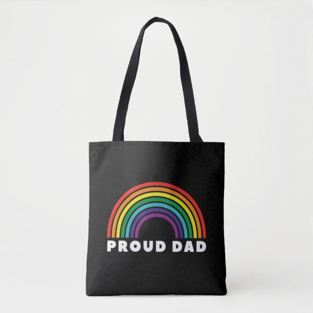 Tote Bag Fier père arc-en-ciel (Devant)