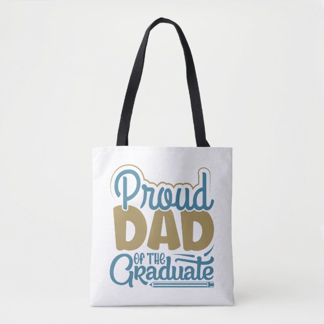 Tote Bag Fier père du diplômé (Devant)