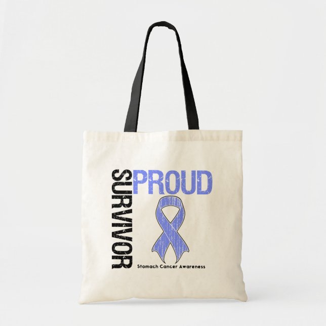Tote Bag Fier Survivant - Cancer de l'estomac (Devant)