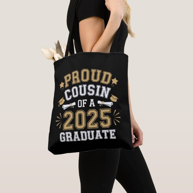 Tote Bag Fière Cousin D'Un Diplôme Familial De 2025 (De près)