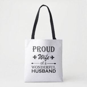 Tote Bag fière épouse d'un merveilleux mari