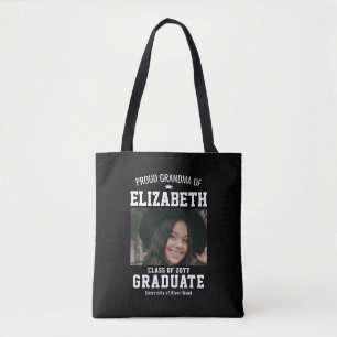 Tote Bag Fière grand-mère personnalisée Photo Famille de di