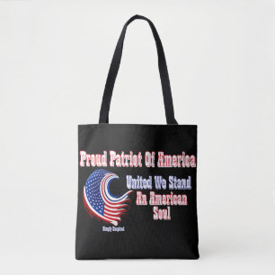 Tote Bag Fière patriote d'Amérique - Une âme américaine