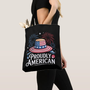 Tote Bag Fièrement Américain - Patriotic Beach Sunhat
