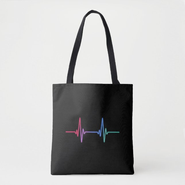 Tote Bag Fierté arc-en-ciel alliée LGBTQ (Devant)