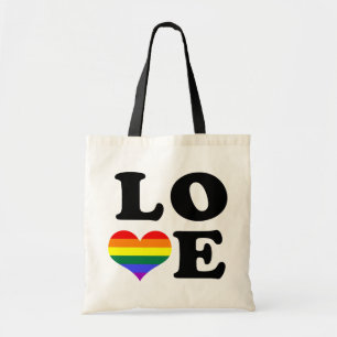 Tote Bag Fierté arc-en-ciel d'amour