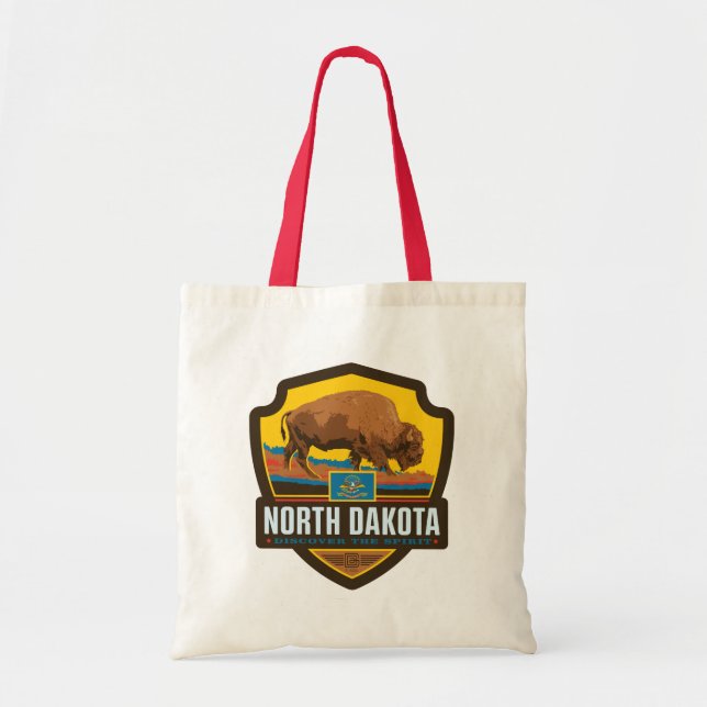 Tote Bag Fierté de l'État | Dakota du Nord (Devant)