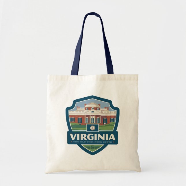 Tote Bag Fierté de l'État | Virginie (Devant)