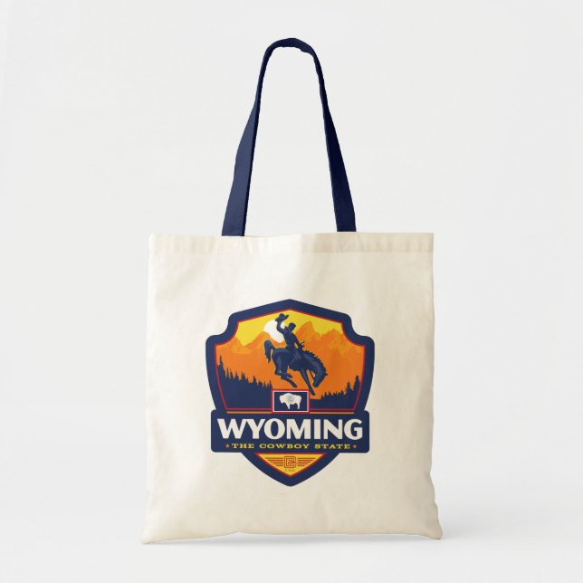 Tote Bag Fierté de l'État | Wyoming (Devant)