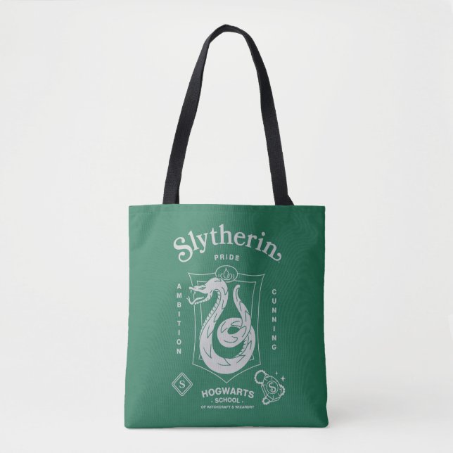 Tote Bag Fierté d'ELSLYTHERIN Ambition Ruse Blason (Devant)