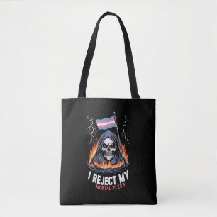 Tote Bag Fierté LGBT transgenre Je rejette ma chair mortell