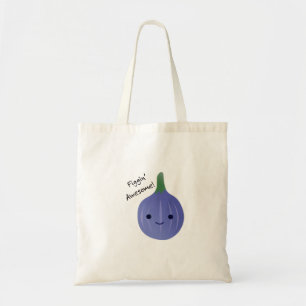Tote Bag Figgin Awesome Cute Kawaii Fig