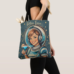 Tote Bag Fille Astro Rétro Futuriste Temps Martini