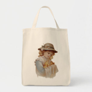 Tote Bag Fille avec des petits canards