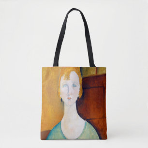 Tote Bag Fille dans une blouse verte, Modigliani