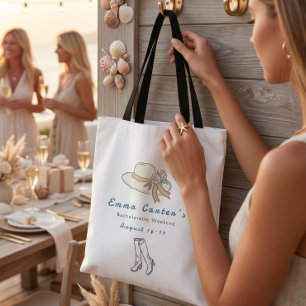 Tote Bag Fille de cow-boy côtière fête hebdomadaire enterre