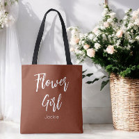 Fille de fleurs Terracotta Brun Mariage